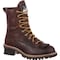 Georgia Boot Men's Waterproof Logger Boot, 11 W, Leather, 8 in Height, Chocolate G7113 - alternate 1